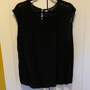 Old Navy Black Lace Women's Top